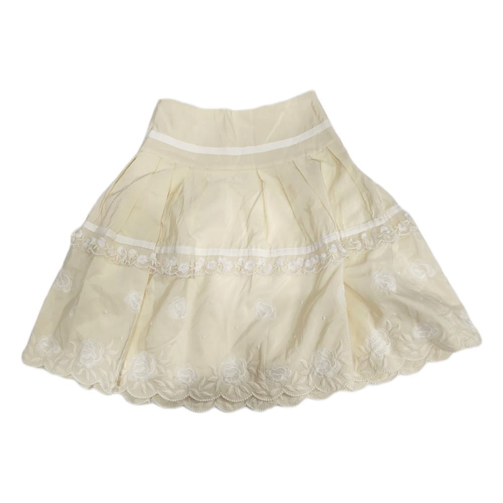 Monna Lisa Off White Skirt With Lace